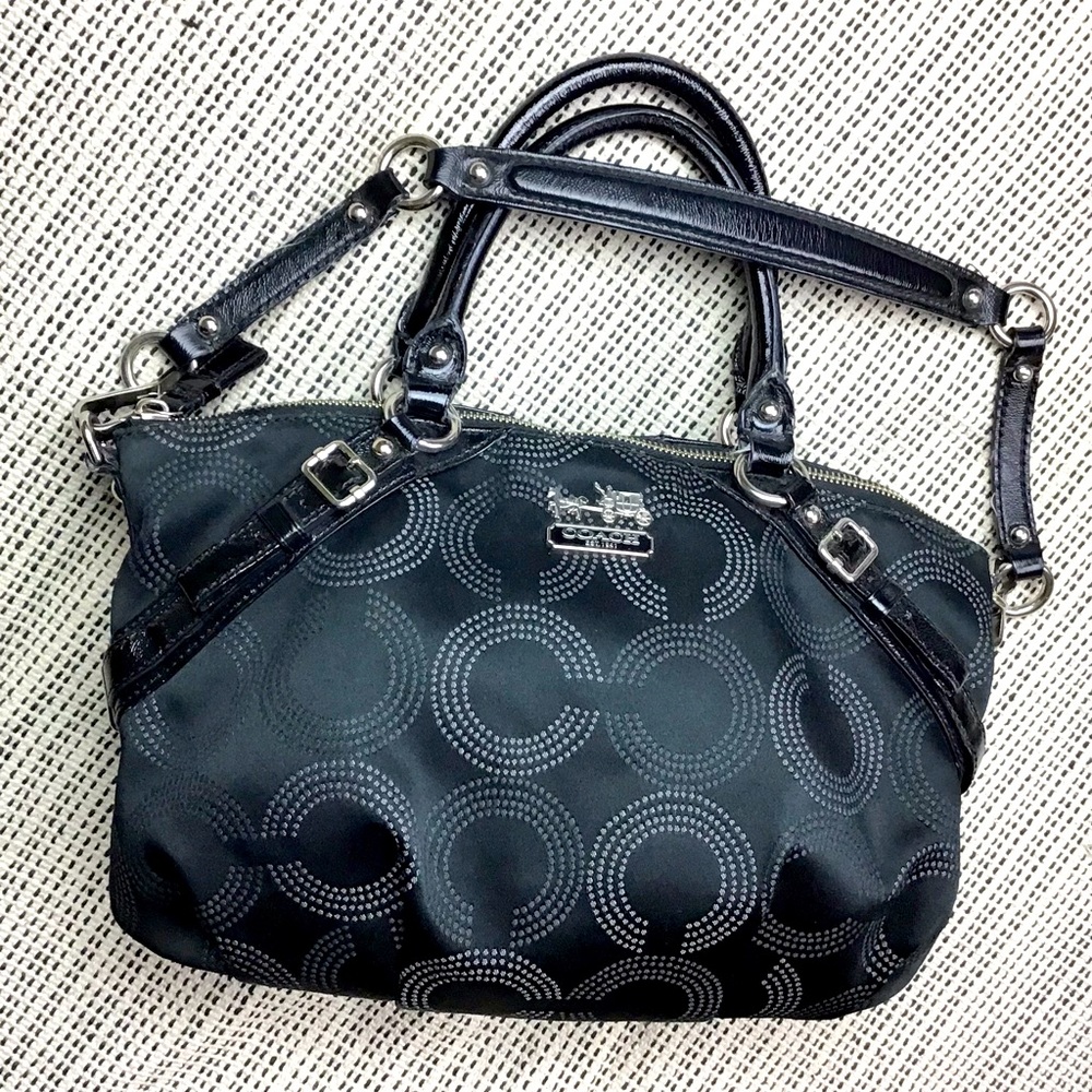Coach jacquard handbag - Picture 1 of 8